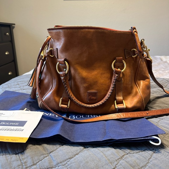 Dooney & Bourke Handbags - Dooney & Bourke Florentine Satchel in color Natural